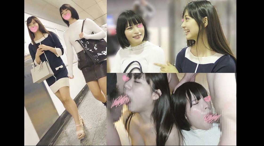 FC2-PPV-1629323 【ダブルチカン】女子アナ系美女&のん激似の美脚OL2人組*連れ込みフェラから口内発射&生挿入*中出し直後に指マン潮吹き